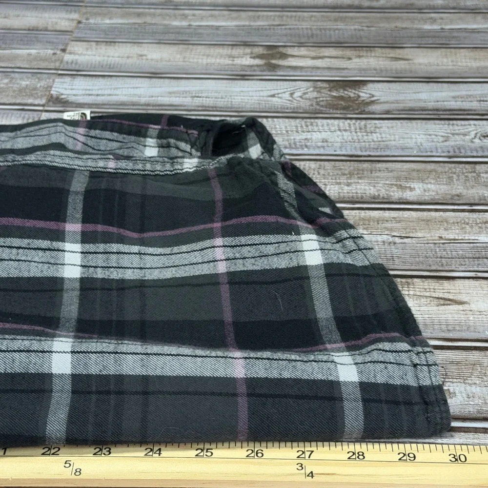 The North Face Flannel Shirt Mens Large Gray Plaid Long Sleeve Button Down